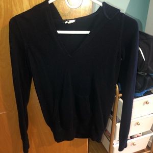 NAVY BLUE jcrew hooded sweater!!